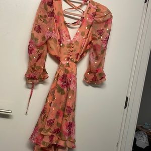 RAHI Florence floral print cutout minidress from Nordstrom